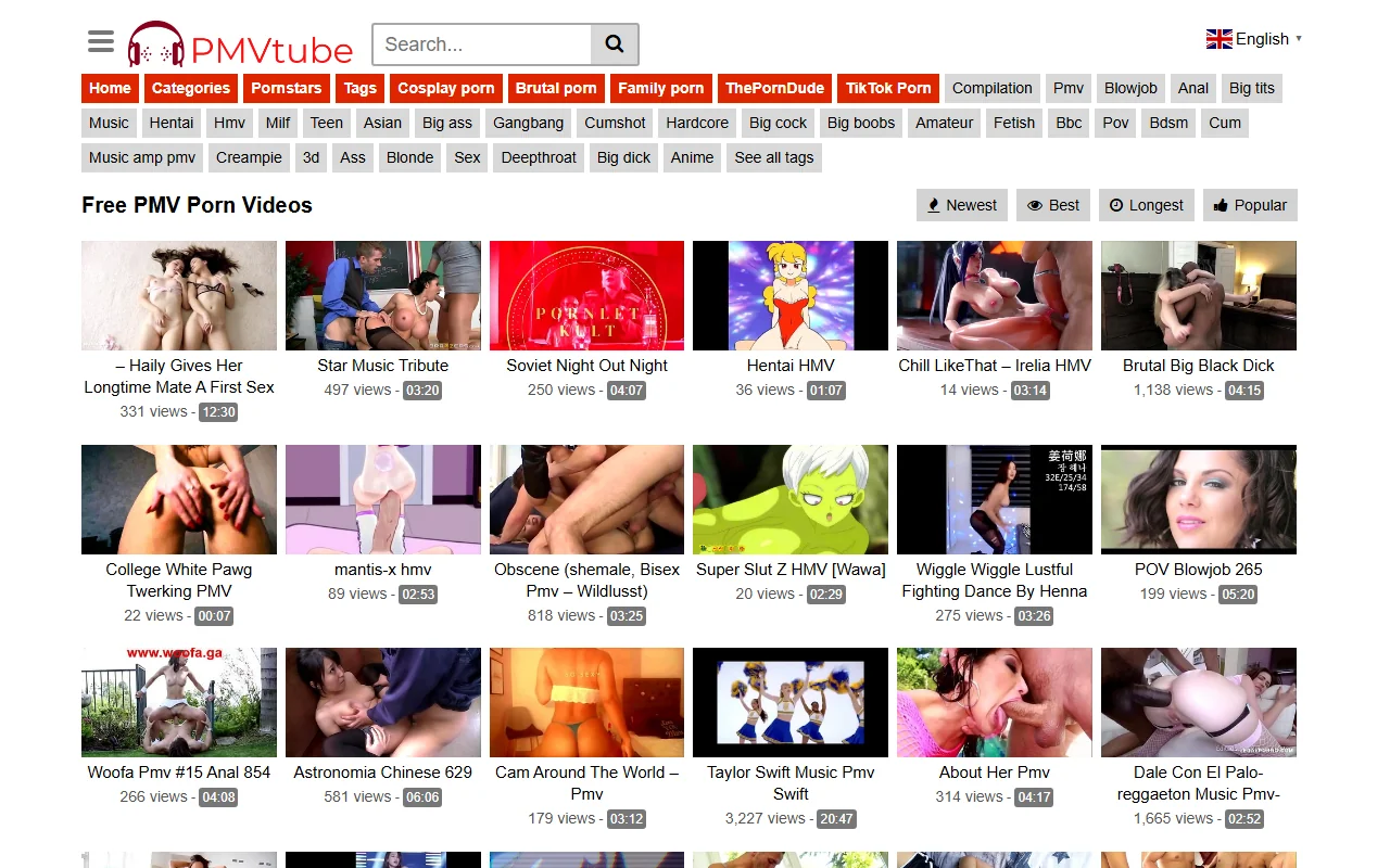 Screenshot of Pmvtube
