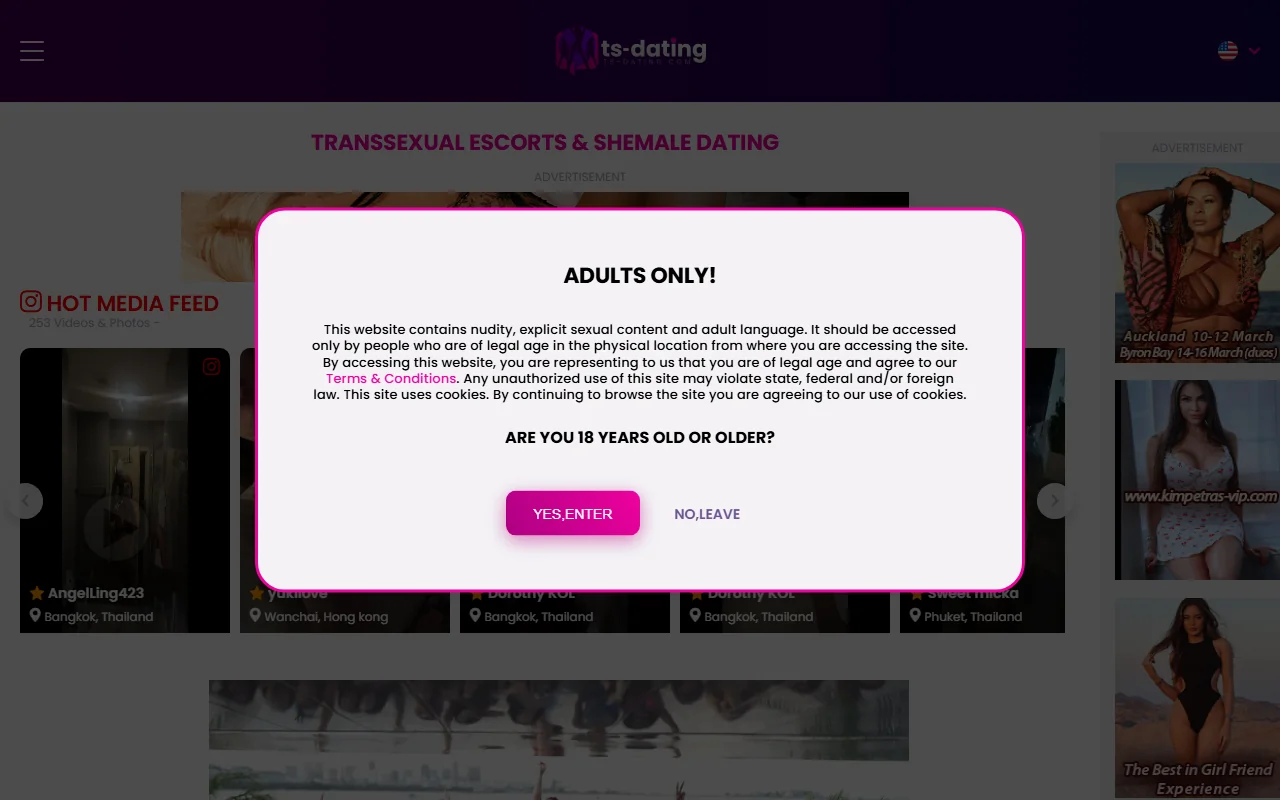 Screenshot of Tsdating